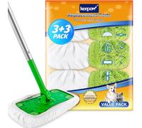 KEEPOW Para toallitas Swiffer reutilizables - 2 colores, con bolsa de lavado