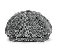 KeepSa Newsboy Casquillo Plano Sombreros Baker Boy Gorras - 8 Panel Peaky Herringbone Tweed Gatsby Hat Ivy Irish Cap para Hombres y Mujeres, Ajuste 56~62cm