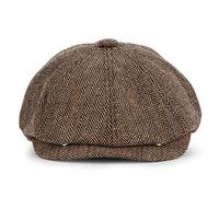 KeepSa Newsboy Casquillo Plano Sombreros Baker Boy Gorras - 8 Panel Peaky Herringbone Tweed Gatsby Hat Ivy Irish Cap para Hombres y Mujeres, Ajuste 56~62cm