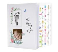 Keepsake Album - Álbum de recuerdos de Pregnancy Keepsake | Growth Record Ålbum| 180 Page Gender Neutral Memory Book, First Year Journal, Photo Registry Gift, Acid-Free Paper