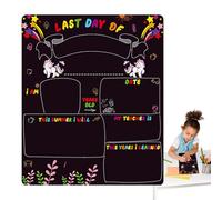 Keepsake Board en el primer día - letrero de hitos de Chool, tablero de memoria educativa | 10 ″ x 12 ″ doble cara primer y último día de la junta escolar, de vuelta al letrero escolar.