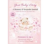 Keepsake Memory Book Our Baby Girl's First Five Years:: Capture the joy, love, and unforgettable moments of your baby girl’s Milestones of First 5 ... to Age 5, Scrapbook, Over 100 photo placement