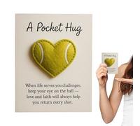 Keepsake Ornament - 9x6x3cm Tennis-Themed Heart Gift | Paper Felt Material Lightweight Durable - Sports Lover Gift | Family Decor Living Room Bedroom