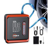 KEEPUP Inflador de neumáticos portátil, compresor de aire de 150 PSI, bomba de aire inalámbrica de inflado rápido con batería recargable para neumáticos de coche, bicicleta, motocicleta y pelota