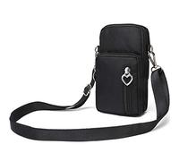 KEEPXYZ Outdoor Sweat-Proof Running Armbag Cross-Body Shoulder Casual Wallet Purse Crossbody Bag Gym Fitness Cell Phone Key Holder for iPhone XS MAX/XR, Galaxy Note 10, Huawei P30 Pro,Black