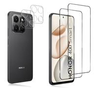 Keero 2+2 Piezas Protector de Pantalla para Honor 400 Smart 5G con Protector de Lente de Cámara, Cristal Templado con Dureza 9H, HD Anti-Arañazos Película Protectora, Antihuellas, Sin Burbujas