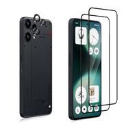 Keero 2+2 Piezas Protector de Pantalla para Nothing Phone (3A) Lite con Protector de Lente de Cámara, Cristal Templado con Dureza 9H, HD Anti-Arañazos Película Protectora, Sin Burbujas
