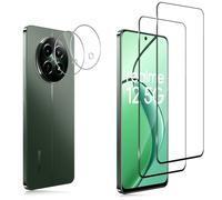 Keero 2+2 Piezas Protector de Pantalla para Realme 12 5G / Realme 12x 5G con Protector de Lente de Cámara, Cristal Templado con Dureza 9H, HD Anti-Arañazos Película Protectora, Sin Burbujas