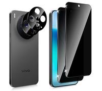 Keero Protector de Pantalla de Privacidad para Vivo X300, 2 Piezas Anti-Espía Cristal Templado + 2 Piezas Protector de Lente de Cámara, 9H Anti-Arañazo Cristal Templado Privacidad