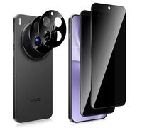 Keero Protector de Pantalla de Privacidad para Vivo X300 Pro, 2 Piezas Anti-Espía Cristal Templado + 2 Piezas Protector de Lente de Cámara, 9H Anti-Arañazo Cristal Templado Privacidad