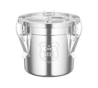 KEESUNG Contenedor de cereales de acero inoxidable, bidón hermético, cubo de cocina, recipiente para cereales, contenedor de harina, cubo con tapa, cubos de almacenamiento de cocina, para