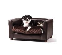 Keet Fluffy Deluxe - Sofá Cama para Mascotas, Color Chocolate, pequeño