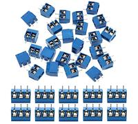 KeeYees 60 piezas 5 mm 2 Pin & 3 Pin PCB Terminal Screw Terminal Block Soldable para Arduino DIY Project (50 x 2 Pin, 10 x 3 Pin)