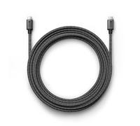 KEF Cable de conexión de altavoces tipo C para el sistema LSX II LT, gris | 8 metros | Revestimiento de alta resistencia