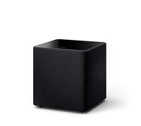 KEF Kube 10 MIE Subwoofer (Negro) | Amplificador de Clase D de 300 W RMS | Pedal para bajo de 10 Pulgadas con algoritmo Inteligente iBX | Cable RCA fonográfico | Música | Home Cinema | Gaming