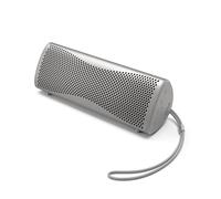 KEF Muo Altavoz Bluetooth portátil prémium de alta fidelidad, plateado atardecer | Bluetooth 5.4 aptX Adaptive | USB-C | Resistencia al agua IP67 | 24 horas de batería | Para casa, exteriores y viajes