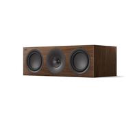 KEF Q6 Meta Altavoz Central/LCR pasivo HiFi, Nogal | Música | Televisión y Home Cinema | Gaming | Caja Cerrada tridireccional | Transductor Uni-Q de 10 cm con Mat | Dos LF de 16,5 cm