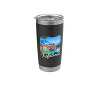 Kefalonia Grecia Souvenir/Kefalonia Vaso térmico de acero inoxidable de doble pared