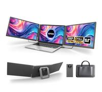 KEFEYA 15.6” Monitor Portatil con Power Bank 120% sRGB Pantalla Portatil FHD 1080P Laptop Screen Extender Plug and Play Compatible Mac (M1-M4), Windows, Chrome para 13-17" Laptop