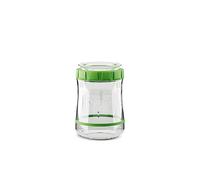 Kefirko Fermentador de masa madre, tarro de vidrio, cuchara medidora, reloj de fermentación y libro de instrucciones (idioma español no garantizado), 900 ml (verde, 900 ml)