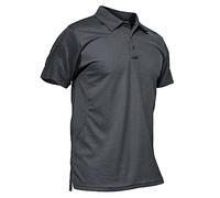 KEFITEVD Army Polo Men Summer Light Airsoft Paintball Top US Army Uniform Hunting Tshirt Gris Oscuro
