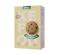 Kefood Kebiscotto Galletas Keto con Gotas de Chocolate - Solo 1 g de carbohidratos, sin gluten y sin azúcar - Con harina de almendras y mantequilla - Snack proteico bajo en carbohidratos - 250 g