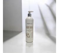 Kefus Body Milk con Aceite de Coco, Loción Corporal Hidratante, Vitaminas E y K, 500 ml