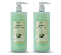 KEFUS Líquido Vendas Frías 2000 ml | Tratamiento Corporal Reafirmante y Anticelulítico | Efecto Frío Drenante | Uso Profesional Estética