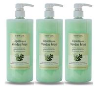KEFUS Líquido Vendas Frías 3000 ml | Tratamiento Corporal Reafirmante y Anticelulítico | Efecto Frío Drenante | Uso Profesional Estética