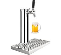 Kegerator - Kit de torre de cerveza con bandeja de goteo, diseño duradero de acero inoxidable para fiestas, eventos y reuniones