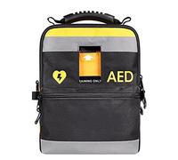 KEhtu Bolsa para Desfibrilador, Bolsa De Almacenamiento De Instrumentos Médicos para Desfibrilador DEA Vacía Portátil Y Duradera con Tiras Reflectantes, Diseño De Dos Capas, para AED120MC