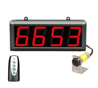 KEhtu Contador Digital LED, Contador Más-Menos De 3 Pulgadas, Contador De Visitantes De hasta 9999 Personas, para Líneas De Montaje, Cintas Transportadoras, Conteo De Flujo De Pasajeros