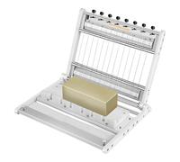 KEhtu Cortador De Jabón, Máquina De Cortar Jabón Artesanal Ajustable De Múltiples Alambres, Puede Cortar Jabón En Tamaños De 2 Cm, 2,5 Cm Y 3 Cm, para Velas, Queso, Mantequilla, Corte De Bricolaje.