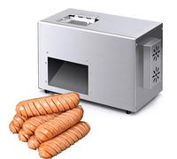 KEhtu Máquina Comercial para Cortar Embutidos, Embutidora De Espiga De Trigo, Cortadora De Alimentos De Fácil Manejo para Embutidos, Jamón, Gluten Y Palitos De Camarones.