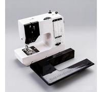 KEhtu Máquina de Coser eléctrica de Doble Aguja con 38 Puntadas, Dos velocidades Ajustables e iluminación LED integrada. Ideal para Principiantes, Bricolaje y reparación de Telas.