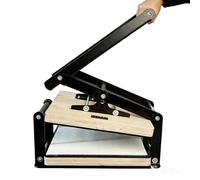 KEhtu Máquina de impresión Manual Plana, Prensa de Lino A4, Cuatro ajustes de Grosor, impresión Directa portátil, para impresión tipográfica