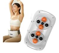 KEhtu Máquina De Masaje Abdominal Eléctrica, Instrumento De Amasamiento Abdominal BianStone, Masaje hacia Adelante/atrás, para Aliviar El Dolor Abdominal, De Espalda, Cuello Y Piernas