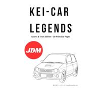 KEI-CAR LEGENDS: Sports & Truck Edition - 30 Printable Pages