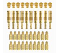 Keihin - Kit de chorro de carburador de repuesto incluye 30 chorros principales M5 y 10 chorros piloto lento M6 compatibles con PWK OKO CVK KOSO PE PWM para un rendimiento óptimo y afinación de