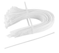 KEILEOHO 100 Bridas Plásticas Blancas de 600 x 9 mm, Bridas Plásticas Blancas para sujetar Cables de Nailon con Autobloqueo, Cable Ties para Industria, Jardín