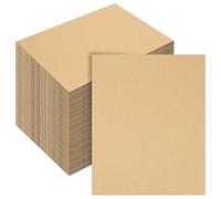 KEILEOHO 100 Piezas de Hojas de Cartón Corrugado Marrón, 200 x 250 x 3 mm, Papel Corrugado, Cartón Ondulado para Manualidades, Envíos, Embalajes, Arte