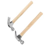 KEILEOHO 2 martillos de carpintero de 17 onzas con mango de madera, martillo de uñas personalizado de acero, martillo de madera de ángulo multifuncional para reparación del hogar, bricolaje, 0,5 kg