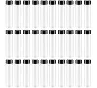 KEILEOHO 30 botellas de plástico para zumo de 350 ml, botellas de plástico con decoración, botellas de zumo vacías para agua, leche, bebidas caseras, 197 x 50 mm