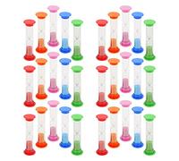 KEILEOHO 30 Relojes de Arena Coloridos Pequeños de 2 Minutos, Relojes de Arena de Cuenta Regresiva de 5 Colores para Regalo, Decoración de Hogar y Oficina