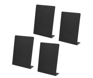 KEILEOHO 4 pizarras negras A5 para mesa, 210 x 152 mm, para menú, pizarrón, para bodas, cumpleaños, restaurantes