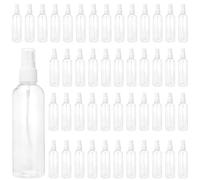 KEILEOHO 50 botellas pulverizadoras de 120 ml, atomizador, transparente, vacía, botellas de espray finas, botellas de viaje para muestras, maquillaje, viajes