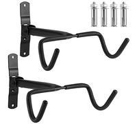 KEILEOHO - Juego de 2 portabicicletas de pared, soporte plegable para bicicleta, doble gancho horizontal con anclajes, bicicletas con marco acolchado de espuma