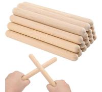 KEILEOHO Juego de 30 Claves Sonoras de Madera, Instrumentos Musicales de 20 x 2 cm, Palillos de Ritmo, Barras de Ritmo de Madera para Bandas, Profesionales, Principiantes