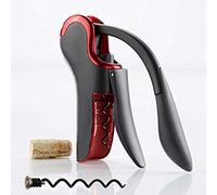 KEISSCO Connoisseur's - Abridor de botellas de vino compacto y vertical con cortador de papel de aluminio integrado