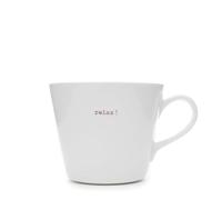 Keith Brymer Jones - Taza de Porcelana, diseño de Relax, Color Blanco